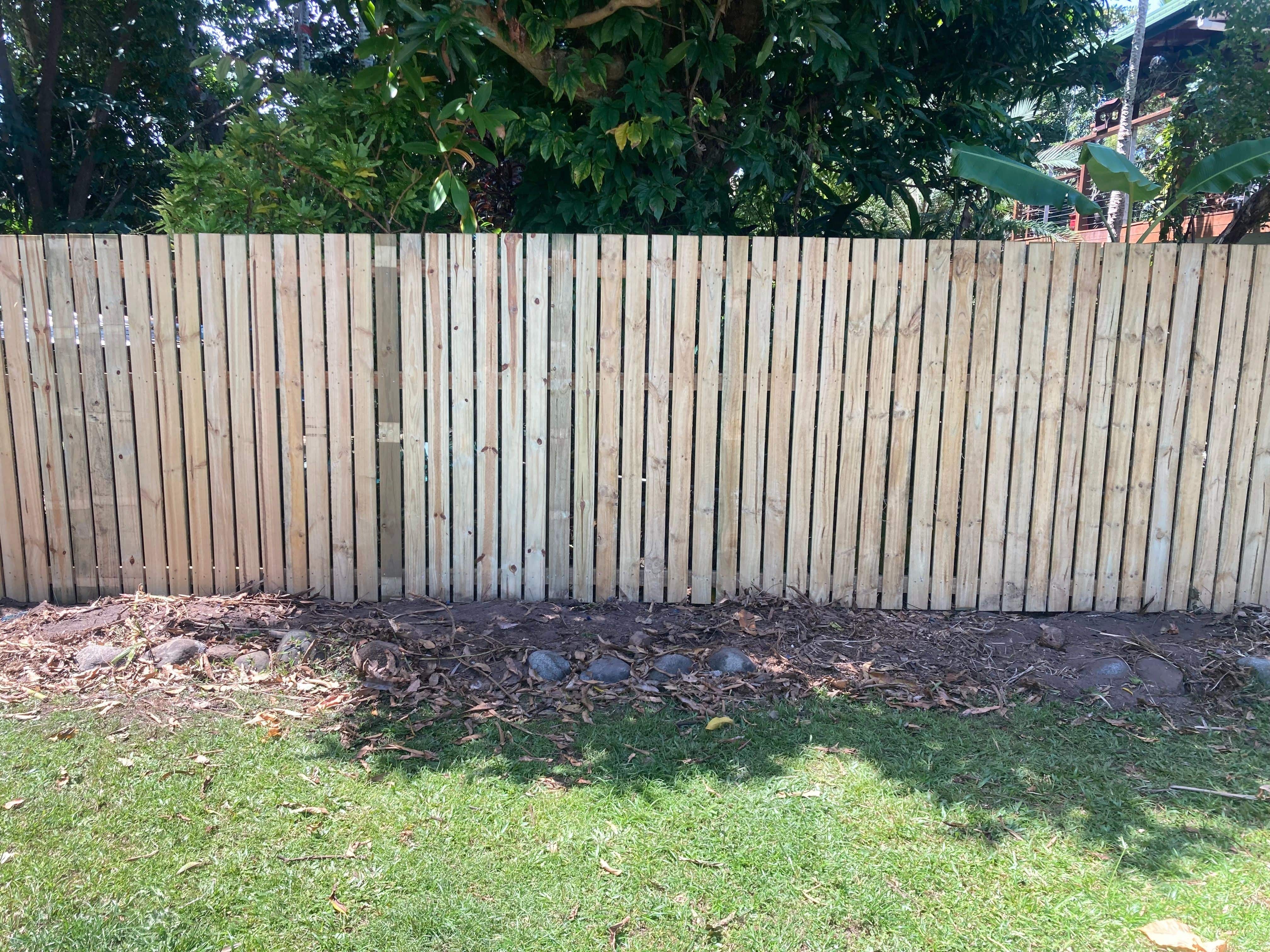 Timber fencing